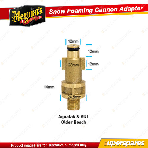 Meguiar's Snow Foaming Cannon Adapter - SNOWABA Fit Your Pressure Washer