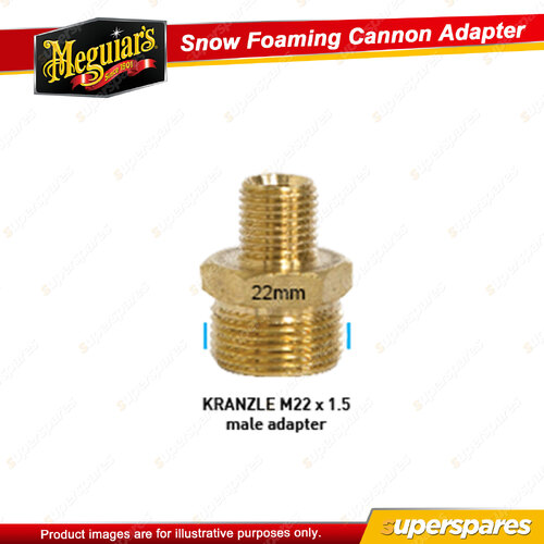 Meguiar's Snow Foaming Cannon Adapter - SNOWAKR Fit Your Pressure Washer