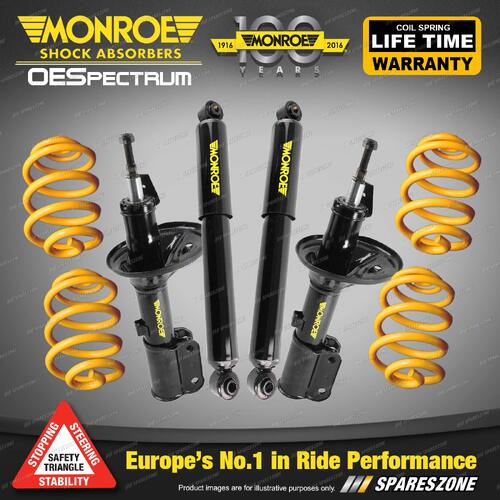 Monroe GT Sport Shocks King Lower Springs for Ford Falcon Fairmont BFII XT Sedan