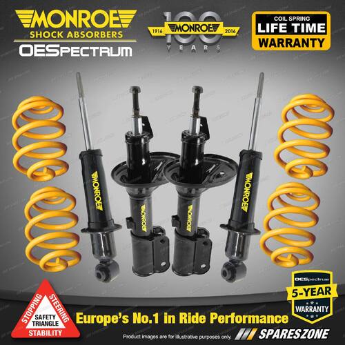 Monroe OESpectrum Shocks King Lower Spring for Holden Commodore VE 8CYL Sedan