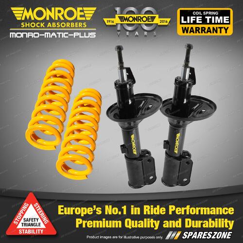 Front Standard Monroe Shock Absorbers King Springs for MITSUBISHI MAGNA TF TH V6