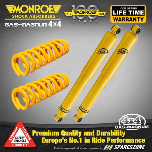 Rear STD Monroe Shock Absorbers King Springs for MITSUBISHI PAJERO NK NL SWB