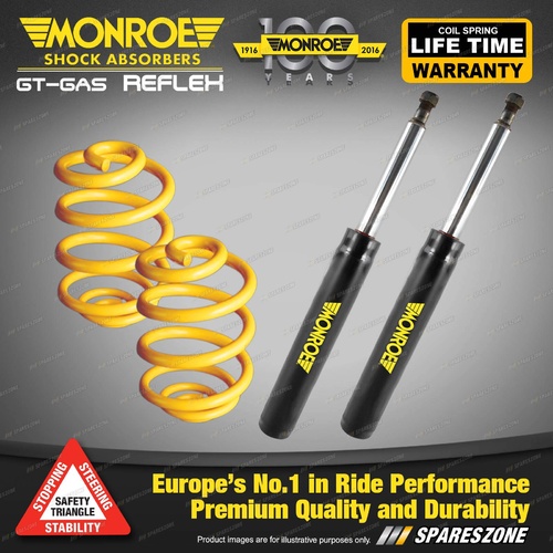 Front Lowered Monroe Shock Absorbers King Springs for BMW 3 E30 320i 323i 325