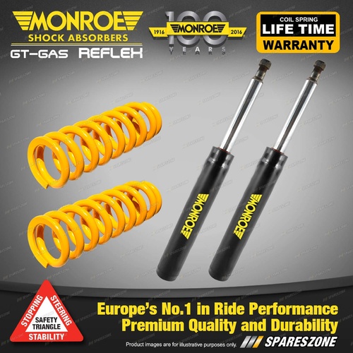 Front Standard Monroe Shock Absorbers King Springs for BMW E30 318i 320i Sedan