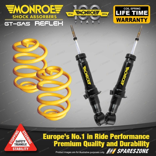 Rear Lowered Monroe Shock Absorbers King Springs for FORD FESTIVA WB Hatch 94-97