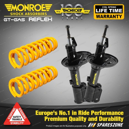 Front Raised Monroe Shock Absorbers King Springs for HOLDEN COMMODORE VR VS 8cyl