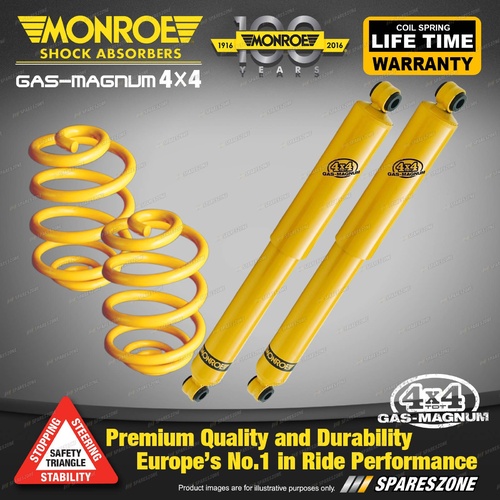 Rear Lower Monroe Shock Absorbers King Springs for HOLDEN COMMODORE VG VR VS Ute