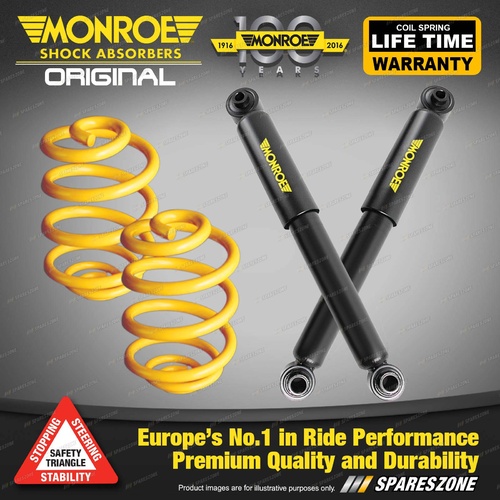 Rear Lowered Monroe Shock Absorbers King Springs for MAZDA 6 GG Sedan Hatch