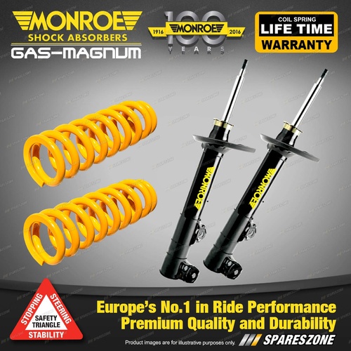 Front Raised Monroe Shock Absorber King Springs for SUZUKI VITARA LWB SWB 4CYL