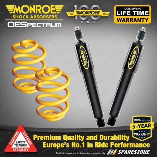 Rear Lowered Monroe Shock Absorbers King Springs for CHRYSLER 300C All Sedan