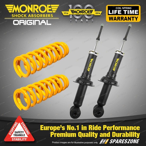 Rear STD Monroe Shock Absorbers King Springs for NISSAN PULSAR N16 Sedan 00-05