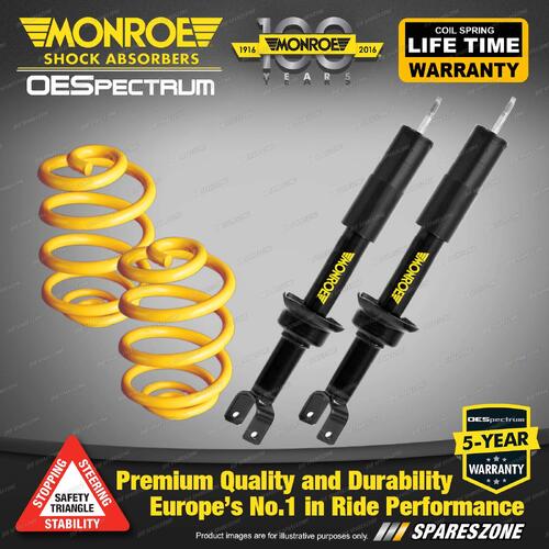 Front Lower Monroe Shock Absorbers King Springs for FORD TERRITORY SX RWD Wagon