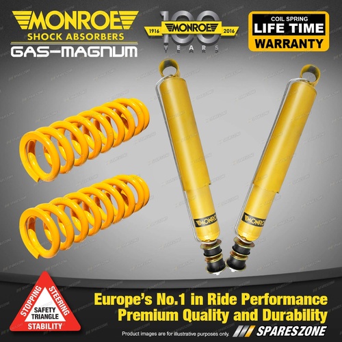 Rear Raised Monroe Shock Absorber King Spring for SSANGYONG REXTON 2.7L 2.9L 3.2