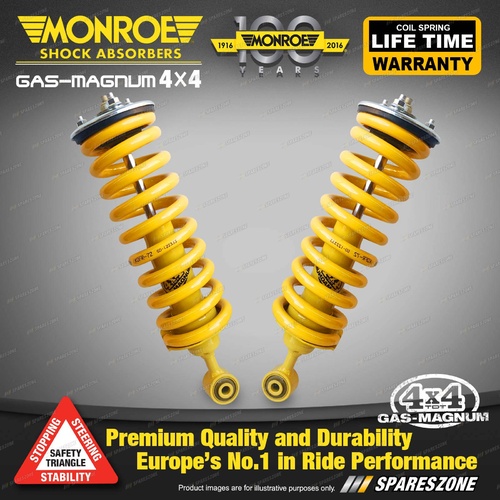 Monroe Complete Magnum TDT Shocks Raised Spring for MAZDA BT-50 B32 RAISED 11-14