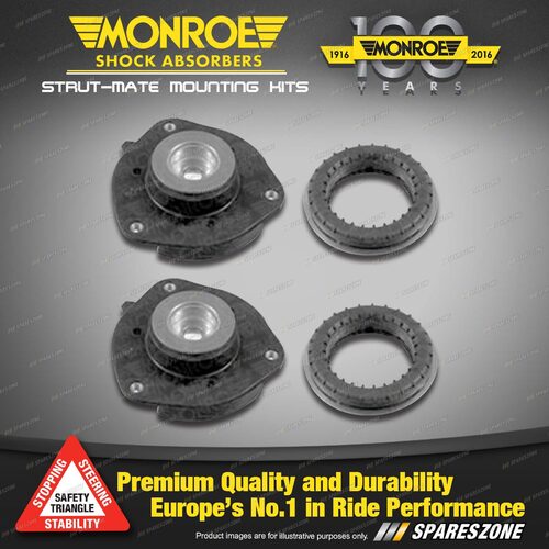 Front Monroe Top Strut Mount Kit for Audi A3 8P1 8P7 8PA A4 8D5 B5 A6 C7 4GD 4G5