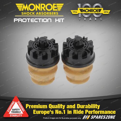 Rear Monroe Urethane Bumper & Dust Boot Kit for Peugeot 208 CA CC 1.2 1.6 12-19