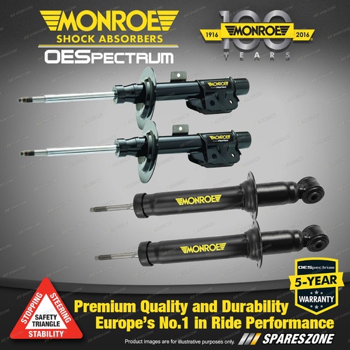 Monroe F + R OE Spectrum Shock Absorbers for Holden Commodore Lowered VF SV6 SS