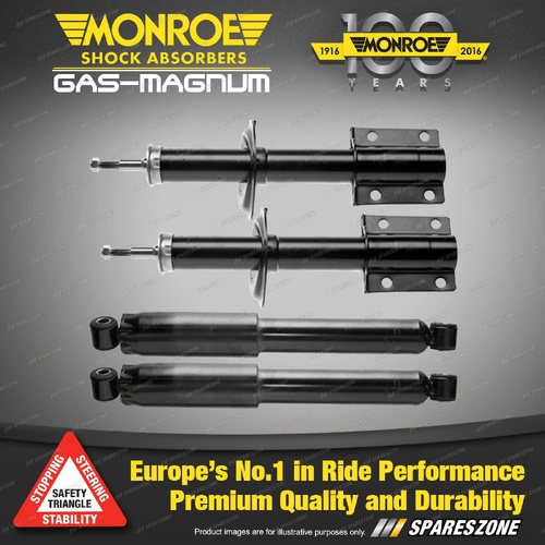 Front + Rear Monroe Gas Magnum Shock Absorbers for Fiat Ducato 230 244 Van 97-11