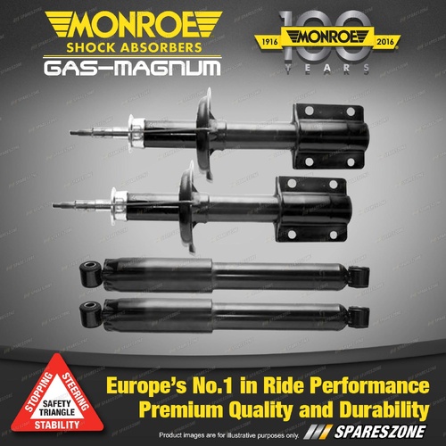 Front + Rear Monroe Gas Magnum Shock Absorbers for Fiat Ducato 244 Bus 2001-On