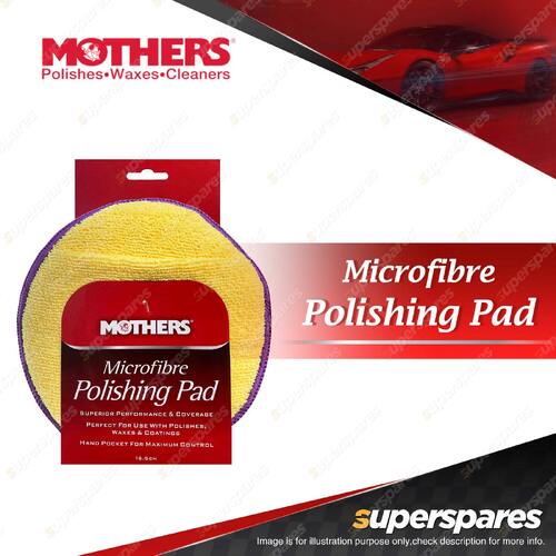 Mothers Microfibre Polishing Pad - Hand Pocket for Polishes Waxes Coatings