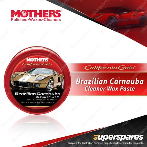 Mothers Brazilian Carnauba Cleaner Wax Paste 311g - 2 in 1 Polish & Wax