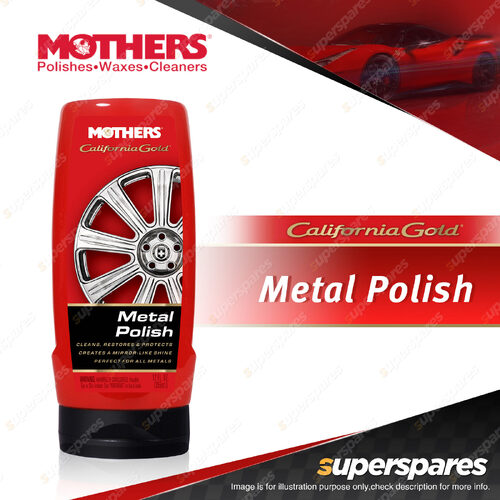 Mothers California Gold Metal Polish 355ML - Car Cleans Restores Protects