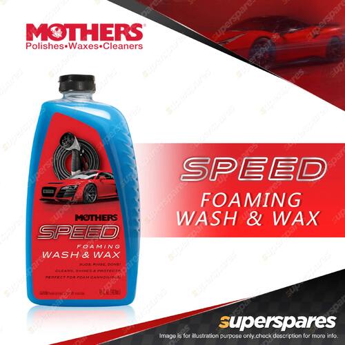 Mothers Speed Foaming Wash & Wax Speed Range Automotive Washing Cleaning