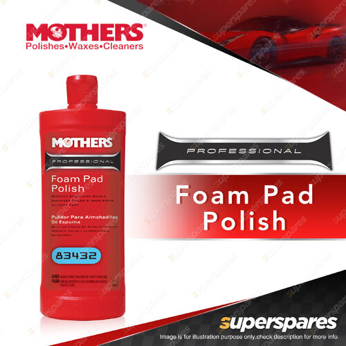 Mothers Professional Foam Pad Polish 946ML Car Paint Care Professional Range