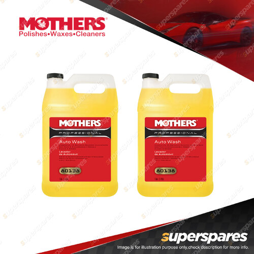 Mothers Professional Auto Wash 3.785L Car Paint Care Professional Range Pack 2