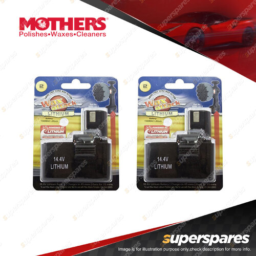 Mothers Wax Attack Lithium Battery Pack - Car Care Cleaner Pack of 2