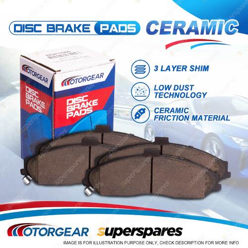 4Pcs Rear Motorgear Disc Brake Pads for Ford Corsair UA 1989-1992