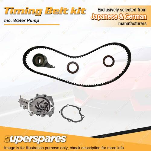 Timing Belt Kit & Water Pump for Mitsubishi Cordia AB AC Nimbus UA UB 4G37 1.8L