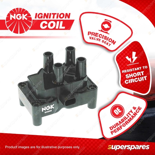 1 x NGK Ignition Coil for Ford Fiesta WP WQ WS WT 1.6L 4Cyl DOHC MPFI 16V 05-13