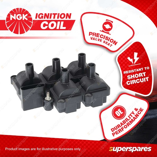 1 x NGK Ignition Coil for Volkswagen Bora V5 TYPE 4 2.3L AGZ V510V SOHC 99-01