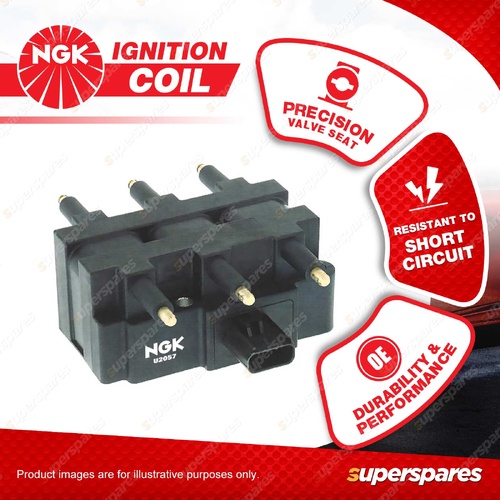 1 x NGK Ignition Coil for Jeep Wrangler JK 3.8L V6 OHV MPFI 12V EGT 146kW 07-12