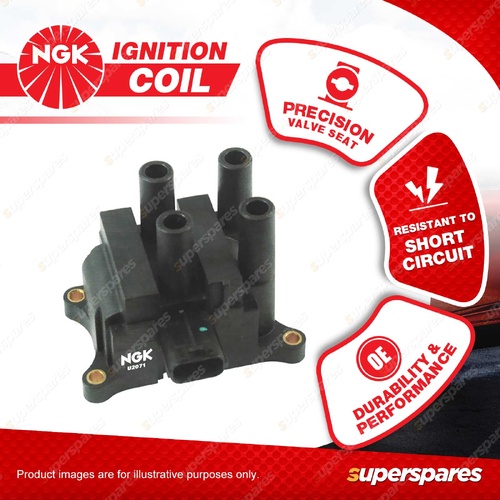 1 x NGK Ignition Coil for Ford Escape ZB 2.3L 4Cyl DOHC MPFI 16V L3 108kW 04-06