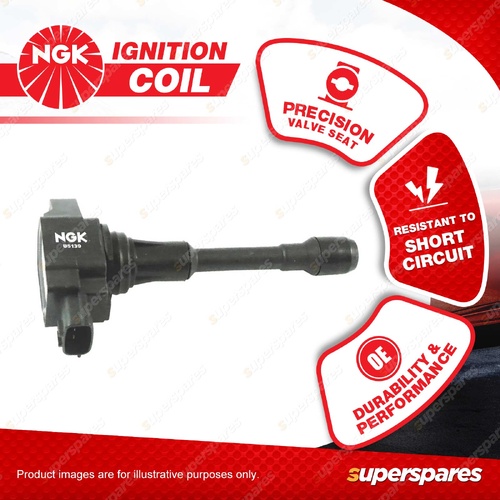 1 x NGK Ignition Coil for Nissan Micra K13 1.2L 1.5L 3Cyl 4Cyl DOHC MPFI 10-13