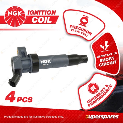 4x NGK Ignition Coils for Hyundai H1 iMax TQ i45 YF iload TQ iX35 LM Santa Fe DM