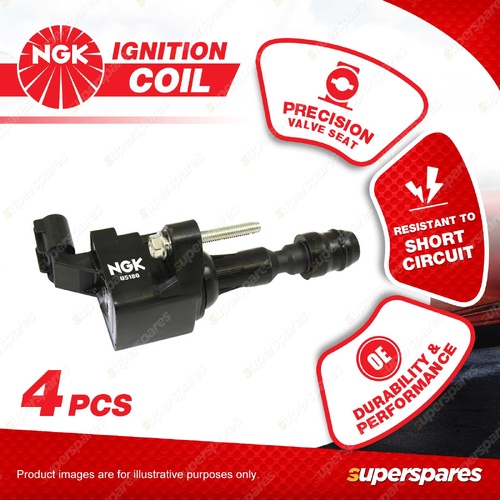 4 x NGK Ignition Coils for Holden Astra PJ Captiva 5 7 CG Malibu EM 2.0 2.4L 16V