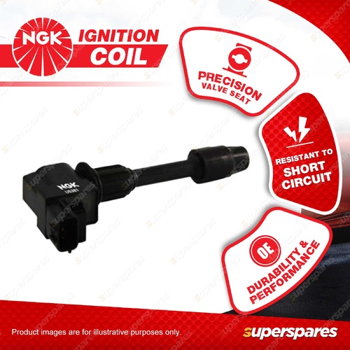 1 x NGK Ignition Coil for Nissan 200SX S15 Silvia S15 2.0L 4Cyl DOHC 16V 99-02