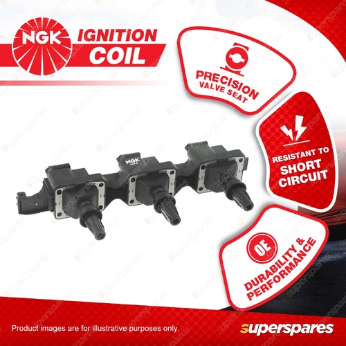 1 x NGK Ignition Coil for Peugeot 406 D8 D9 3.0L V6 DOHC MPFI 24V ES9J4 144kW