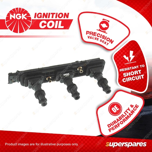 1 x NGK Ignition Coil for Holden Vectra JSII ZC 2.6L 3.2L V6 DOHC MPFI 24V