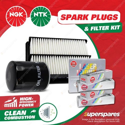 Iridium Spark Plugs+Air Oil Filter for Holden Commodore VE VF Statesman 6.0 6.2