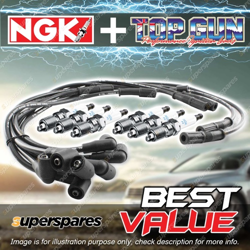 NGK Ignition Spark Plug Leads Wires Kit for Mitsubishi Magna TE TF TH TJ 3.0L V6