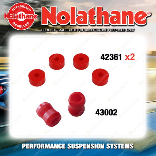 Nolathane Shock absorber bush kit for DAIHATSU ROCKY F77 F87 CAB CHASSIS 4CYL