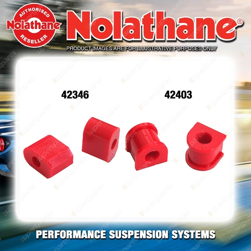 Nolathane Sway bar mount bush kit for FORD FAIRLANE ZJ 6/8CYL 5/1979-2/1982