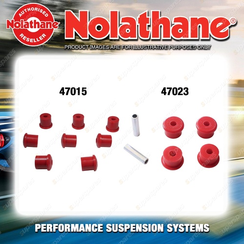 Nolathane Spring eye & shackle bush kit for FORD FALCON XA XB XC 8CYL 1972-1979