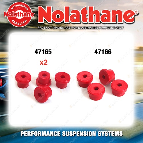 Nolathane Spring eye & shackle bush kit for FORD FALCON XK XL XM XP 6CYL