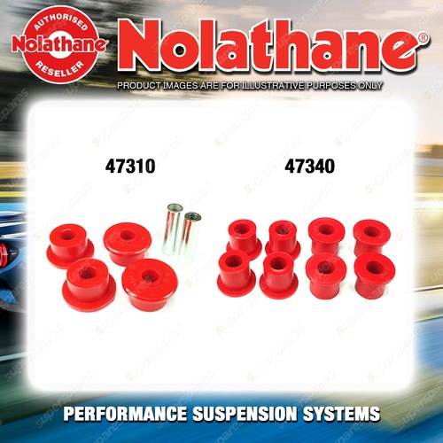 Nolathane Spring eye shackle bush kit for HOLDEN CREWMAN VY VZ 8CYL RWD