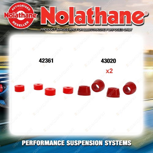 Nolathane Shock absorber bush kit for HOLDEN SHUTTLE WFR 4CYL 3/1982-12/1991